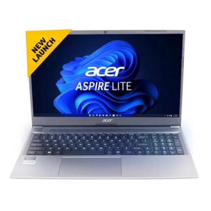 Acer Aspire Lite 12th Gen Intel Core i7-1255U Premium Metal Laptop (Win11 Home/16 GB RAM/1 TB SSD/MS Office) AL15-52, 39.62cm (15.6") Full HD Display, Metal Body, Backlit Keyboard, Steel Gray, 1.59KG