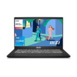 (Refurbished) MSI Modern 14, Intel 12th Gen. i5 1235U,36CM Laptop(16GB/512GB NVMe SSD/Windows 11 Home/Iris Xe/Classic Black/1.4Kg),C12MO-1203IN