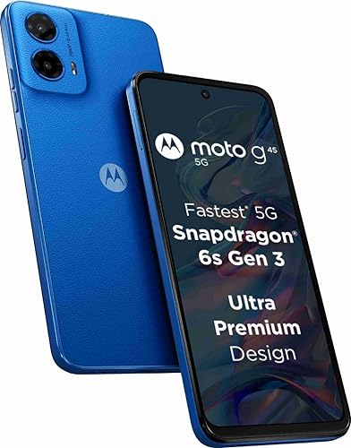 Motorola G45 5G (Brilliant Blue, 4GB RAM, 128GB Storage)