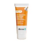 The Derma Co 1% Hyaluronic Sunscreen SPF 50 Aqua Gel, PA++++, Lightweight, No white-cast for Broad Spectrum & Blue Light Protection for Oily, Dry, Acne-prone Skin - 30g