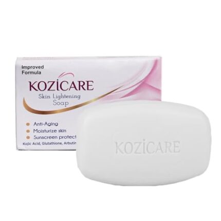 Kozicare Kojic Acid Soap & Glutathione Soap | Bathing Soaps | Bath Soap for Men & Women | Soaps for Bath | TFM Grade 1 Soap | Moisturize Skin | Fades Dark Spots | Gentle Exfoliation - 75Gm