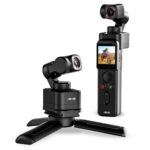 IZI IRIS Pocket 4K Camera 1/1.3" CMOS, Detachable Dual Display, 3-Axis Gimbal Stabilizer, 512GB Support, 160mins Battery, AI Tracking, Handheld Vlogging Camera, Photography, YouTube, Instagram