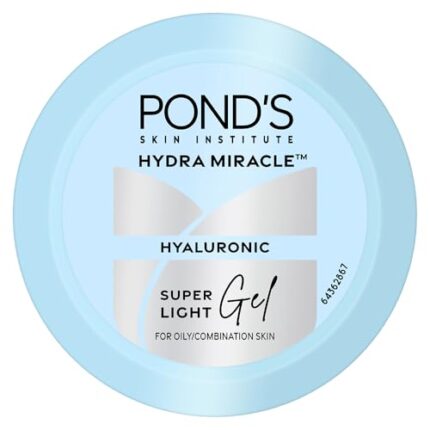 POND'S Super Light Gel Oil Free Face Moisturizer 50 g | With Hyaluronic Acid & Vitamin E for Fresh Glowing Skin & 24 hr Hydration - Daily Use