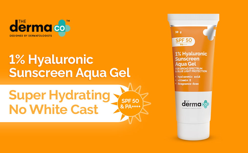 The Derma Co 1% Hyaluronic Sunscreen SPF 50