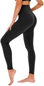 High Waisted Leggings for Women - No See Through Tummy Control Cycling Workout Yoga Pants with Pockets Reg & Plus