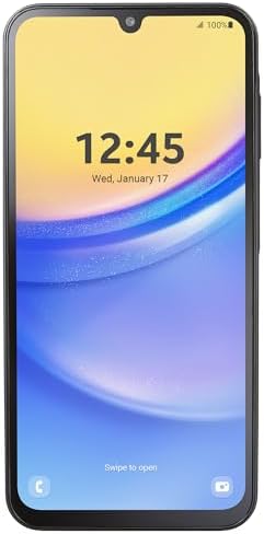 Simple Mobile | Samsung Galaxy A15 5G | Locked | 128GB | 5000mAh Battery | 50MP Main Camera| 6.5-in. AMOLED Display | Black