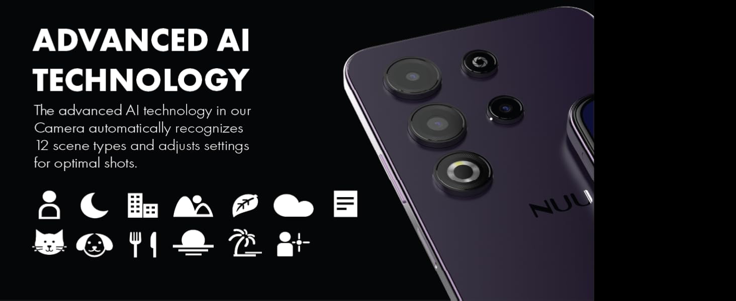 phone with Ai camera recognize 12 scene types