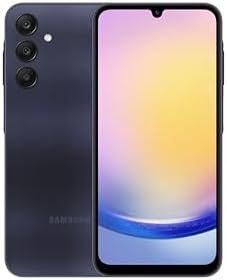 SAMSUNG Galaxy A25 5G A Series Cell Phone, 128GB Unlocked Android Smartphone, AMOLED Display, Advanced Triple Camera System, Expandable Storage, Stereo Speakers, US Version, 2024, Black