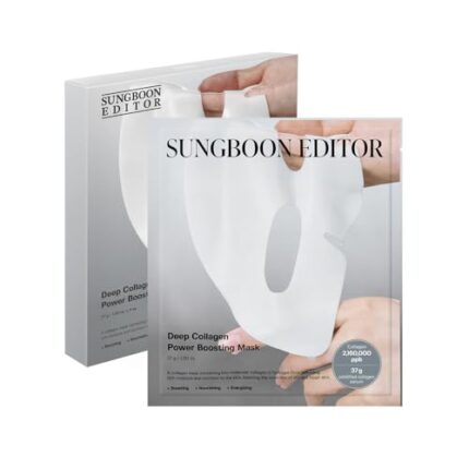 SUNGBOON EDITOR Deep Collagen Overnight mask 37gx4ea | Real Collagen 2,160,000PPB for Elasticity | TikTok Trend Items | Original Hydrating Collagen Face Mask | Korean Skin Care