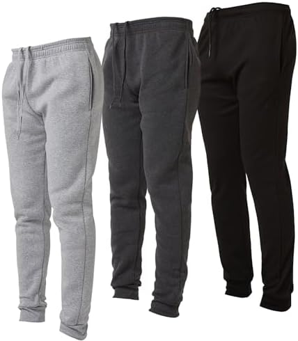 Ultra Performance 3 Pack Mens Joggers Mens Athletic Sweatpants with Pockets for Men, Small - 5X