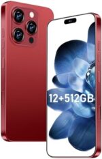 I16 ProMax Smartphone New Upgrade 12GB+512GB/6.99" Display 68+108MP Zoom Camera,Tempered Glass Finish, 7000mAh Android 13 Smartphone (Wine Red)