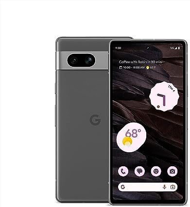 Google Pixel 7a - Unlocked Android Cell Phone - Smartphone with Wide Angle Lens and 24-Hour Battery - 128 GB – Charcoal