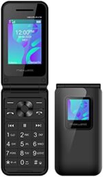 Flip Phone 4G LTE Volte Unlocked Compatible with T-Mobile Mint GSM Worldwide Neo 4G Dual Nano Sim LTE Bluetooth (NOT VERIZON) Radio FM, Black