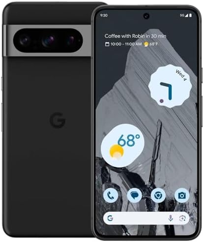 Google Pixel 8 Pro, 128GB Fully Unlocked Black (Renewed)