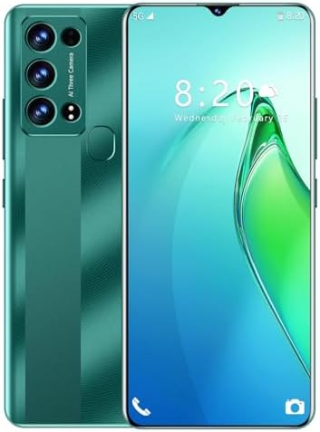 Echoamo Rino 9 Unlocked Phones,Android 13 SmartPhone, 6GB+256GB Large Memory, Support Dual SIM Dual Standby Face Recognition 6000mAh Ultra Long Life Battery (Green)