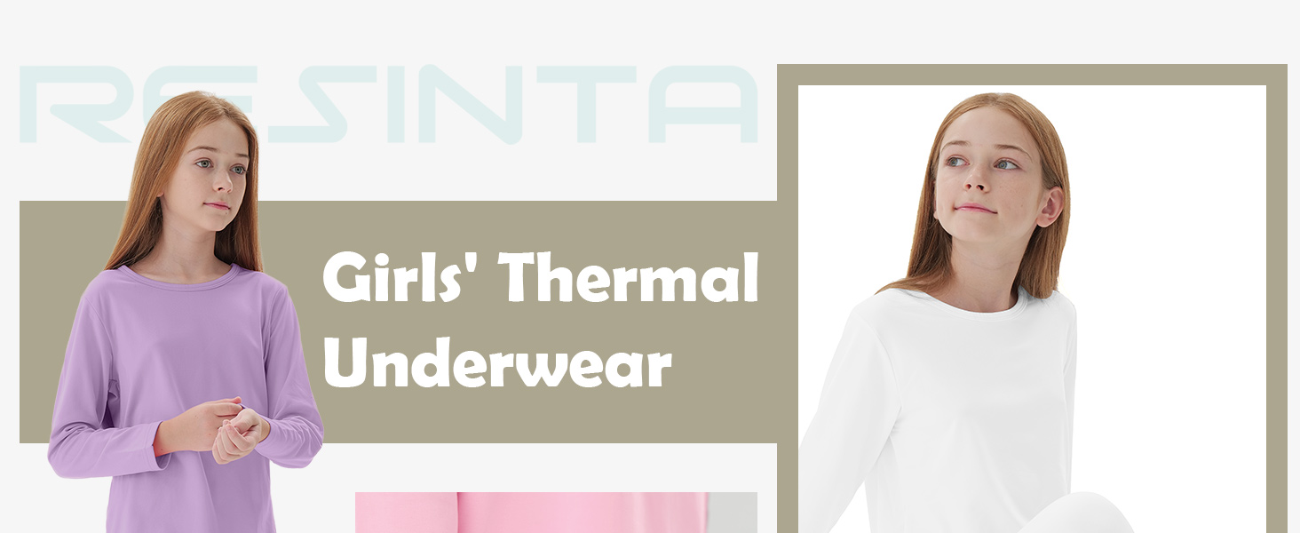 Girls Thermal Underwear Set