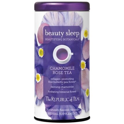 The Republic of Tea Beautifying Botanicals® Beauty Sleep Chamomile Rose Herbal Tea Bags (36 count)