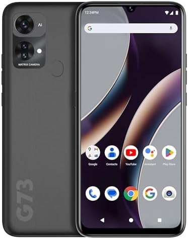 BLU G73 | 2023 | 3-Day Battery | Unlocked | 6.8” HD+ Infinity Display | 128/6GB | Triple 50MP Camera | US Version | US Warranty | Grey