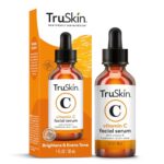 TruSkin Vitamin C Serum – Anti Aging Facial Serum with Vitamin C, Hyaluronic Acid, Vitamin E & More – Brightening Serum for Dark Spots, Even Skin Tone, Eye Area, Fine Lines & Wrinkles, 1 Fl Oz