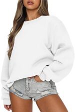 ANRABESS Women's Sweatshirts Hoodies Crewneck Oversized Fleece Pullover Sweaters Cute Top Y2K Teen Girls Preppy Clothes 2024