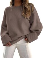 LILLUSORY Women's Oversized Sweaters Fuzzy Chunky Warm Pullover Sweater