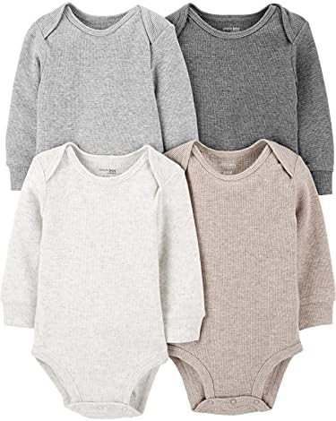 Simple Joys by Carter's Baby 4-Pack Long-Sleeve Thermal Bodysuit