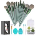 Koccido Makeup Brushes 22 Pcs Makeup Kit,Foundation Brush Eyeshadow Brush Make up Brushes Set (Green, 22 Piece Set)