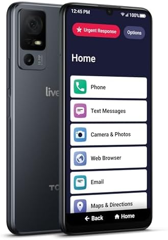 LIVELY Jitterbug Smart4 Smartphone for Seniors - Cell Phone for Seniors - Not Compatible with Other Wireless Carriers - Must Be Activated Phone Plan