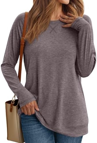 AUTOMET Womens Long Sleeve Shirts Casual Loose Fit Tops Fall Fashion Dressy Basic Trendy Outfits Clothes 2024