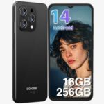 DOOGEE N55 Pro Cell Phones Unlocked [2025], Android 14 Cell Phone, 16GB RAM+256GB ROM Smartphone, 1TB Expandable, Octa Core, 6.56 HD+90 Hz, 5150mAh Battery, 13MP+8MP, Widevine L1, OTG/GPS/Face ID