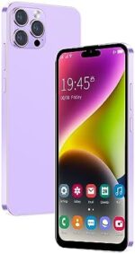 Cheap Smartphone， 6.0'' HD Display, Android 10.0, 16GB ROM(Extendable to 128GB), Dual SIM Dual Camera, WiFi,GPS,Face ID Mobile Phones (Purple)