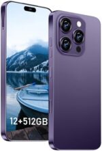 I16 PROMAX Unlocked Phone,12GB+512GB with 128GB Memory Card Cell Phone,6.99" HD Screen The Phone, Android 13.0,108MP & 68 Camera,Photo shortcut button/5G/Face ID/ Dual SIM Card/7000 mAh(Dark Purple)