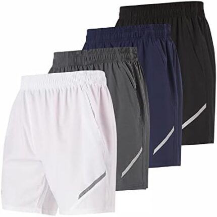 Ultra Performance Mens Workout Gym Shorts Men Casual 4 Pack Men's Athletic Running Shorts for Men 7 Inch Inseam