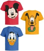 Disney Mickey Mouse Shirt for Kids (Boys Clothes) Fantasia Tshirt 7 Toddler R/Or/Bu SS