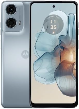 Motorola Moto G24 Power Dual SIM | 2024 | 8+256GB | GSM Unlocked Smartphone | 6.56" 90Hz IPS LCD Display | 50MP Camera | Li-Po 6000 mAh Battery | International Model | Case Included - (Glacier Blue)