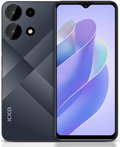 KXD A10 Smartphone | 6.6-Inch Screen Cell Phone | 4500 mAh Battery | 12/128GB with 256GB Extend Memory | Android 13 Unlocked Mobile Phone | 13 MP + 8MP Main/Front Camera | US Version | Dark Blue