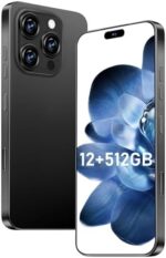 I16 ProMax Smartphone New Upgrade 12GB+512GB/6.99" Display 68+108MP Zoom Camera,Tempered Glass Finish, 7000mAh Android 13 Smartphone (Black)