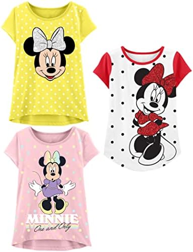 Disney Minnie Mouse T-Shirt (Sets) Daisy Duck Graphic Outfit Tee Infant Little Baby Toddlers Birthday to Girls Clothes