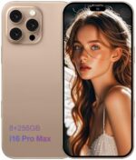 i16 Pro Unlocked Phones 5G Cell Phone 8GB+256GB Smartphone Android 13, 7000mAh Battery 6.73" FHD+50MP+108MP Camera,Dual SIM, Face ID (Gold)