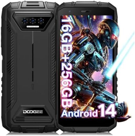 DOOGEE S41 MAX Rugged Smartphone 2024,16GB + 256GB/SD 1TB, Android 14 Rugged Phone,6300mAh Rugged Cell Phone, 5.5" HD+ Display, IP68 Waterproof Outdoor Military Grade 4G Mobile Phone, NFC/WiFi/OTG