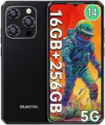 OUKITEL WP52 5G Rugged Smartphone - 16GB+256GB/TF 2TB Android 14 Rugged Phone, 6500mAh Large Battery, 6.6" FHD+ Corning Screen, Dual Sim Cell Phone, 48MP+8MP Camera, NFC/OTG/BT5.2/T-Mobile, Black