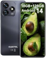 OUKITEL C51 Android 14 Smartphone - 6.8" HD+ Screen Unlocked Cell Phones, 18GB+128GB/SD 1TB, 5150mAh Battery Mobile Phones, 13MP Camera, Three Slots, Face ID/Fingerprint, GPS, BT5.0,T-Mobile, Black