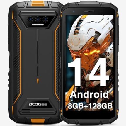 DOOGEE S41 Plus Rugged Smartphone 2024,6300mAh Battery,8GB+128GB/TF 1TB,Android 14 Smartphone,Octa Core,IP68 Waterproof Phone,13MP AI Main Camera Rugged Phone,5.5" IPS HD+ Display,Face Unlock,OTG/NFC