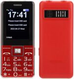 Hilitand G600 Unlocked Mobile Phone for Senior Big Cell Phone 2G, 6800mAh, SOS , Flashlight, Dual SIM, Voice, 2.4" Screen for Older People(Red)