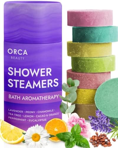 Shower Steamers Aromatherapy - Relaxation Gifts for Women, Shower Bombs, Unique Spa Gifts Shower Tablets, Stocking Stuffers for Women & Men (Variety Pack Scent 8PC)