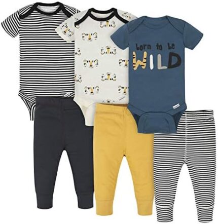 Onesies Brand Unisex Baby 3 Outfit Bundle Mix Match Newborn to 12m Pants Set