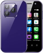 Mini 4G Smartphone Unlocked, 3.0 Inch Dual Sim Quad Core Mini Phone Premium Child Phone Small Phone Student Pocket Cellphone, 2+16GB (Purple)