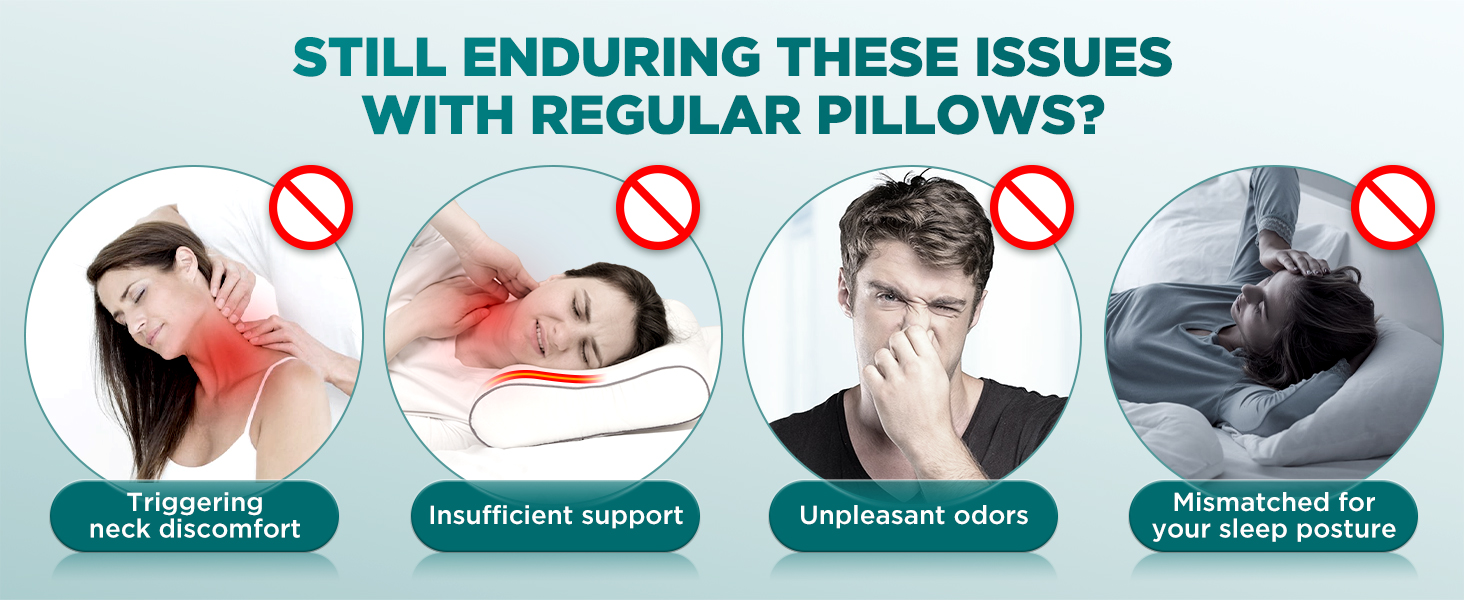 Ease Now Cervical Neck Pillow for Pain Relief