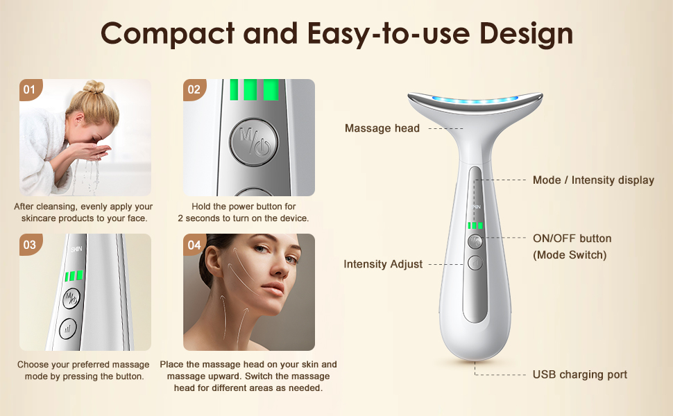 facial and neck massager