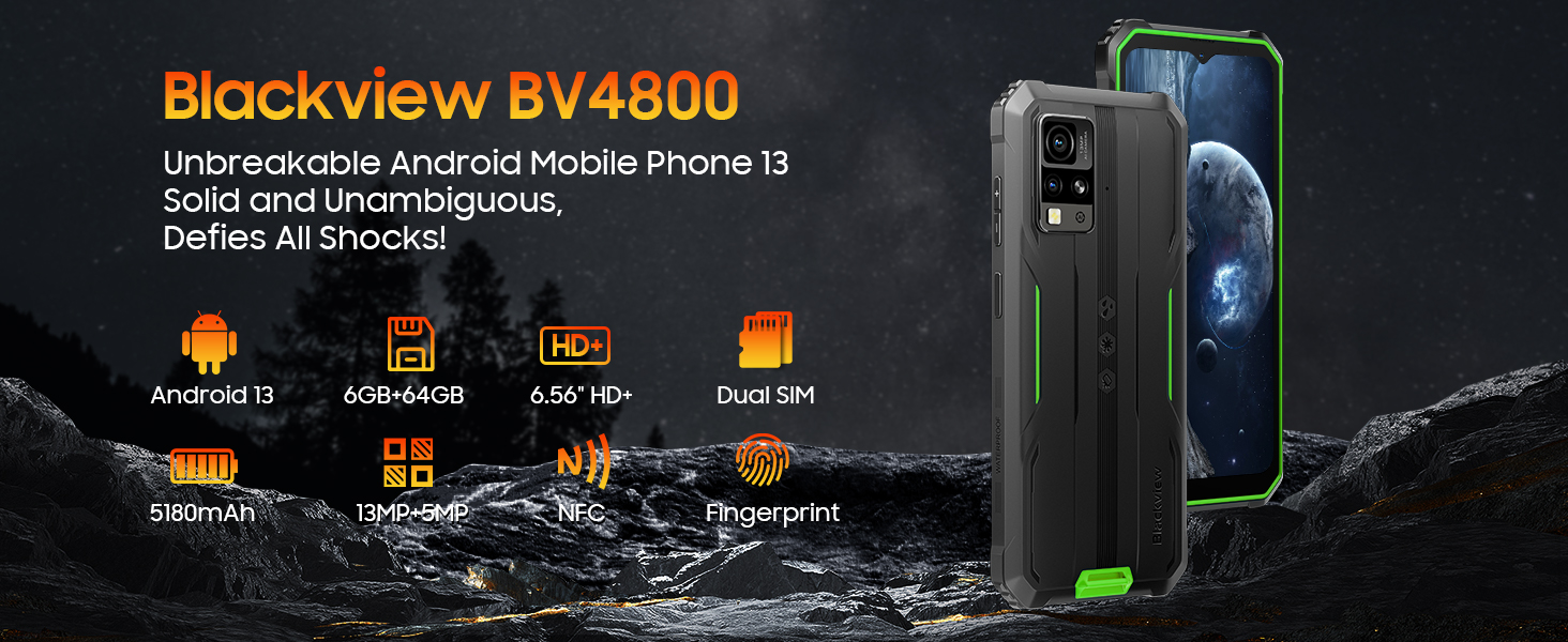 Rugged Smartphone BV4800 6+64GB